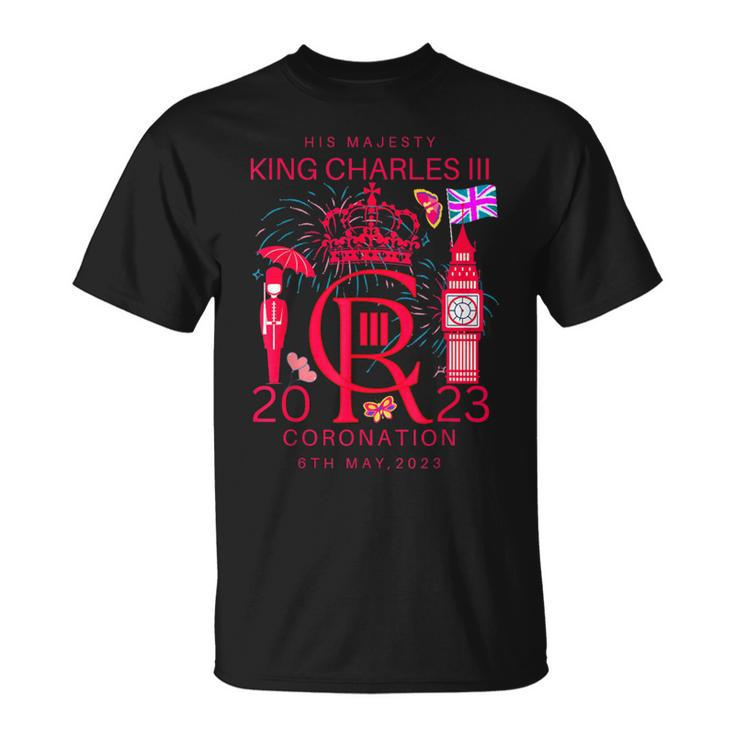 Cr Iii King Coronation May 2023 Royal Family British Flag  Unisex T-Shirt
