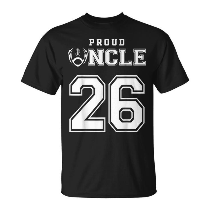Custom Proud Football Uncle Number 26 Personalized For Men Unisex T-Shirt