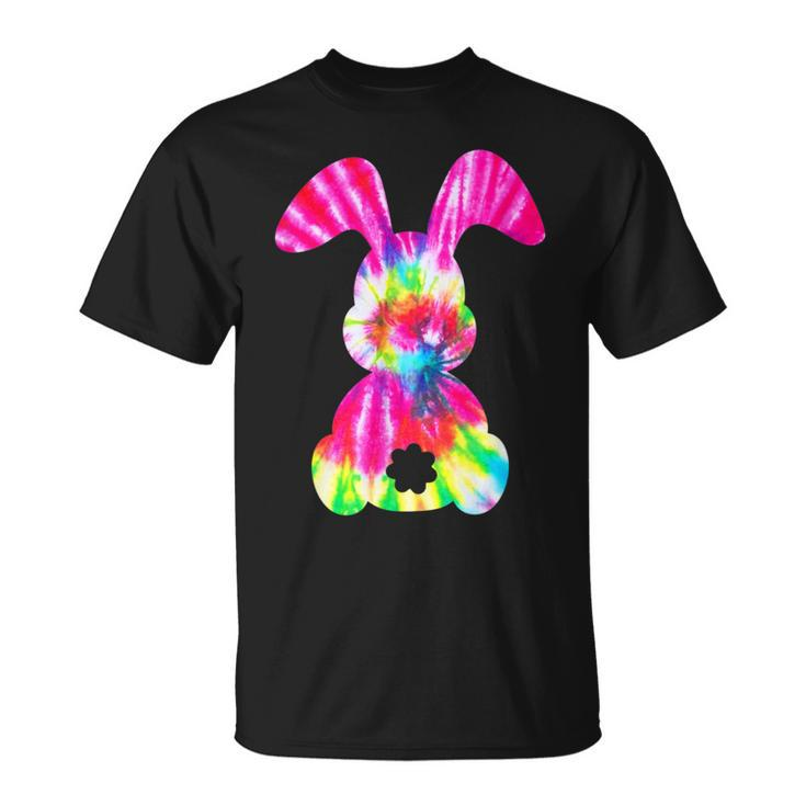 Cute Bunny - Rabbit Tie Dye Bow - Tie Easter Day Girls Women  Unisex T-Shirt
