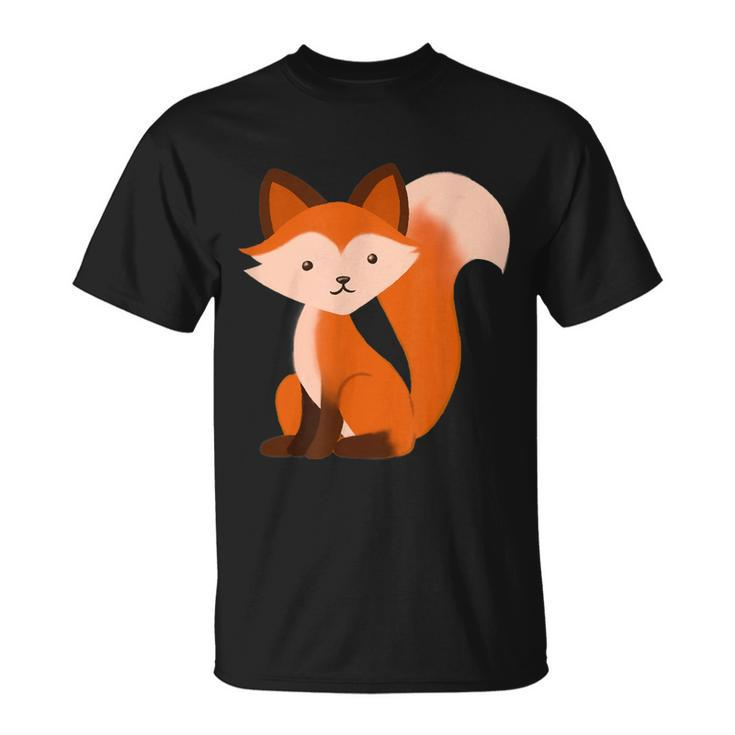 Cute Fox - Adorable Illustration - Classic  Unisex T-Shirt