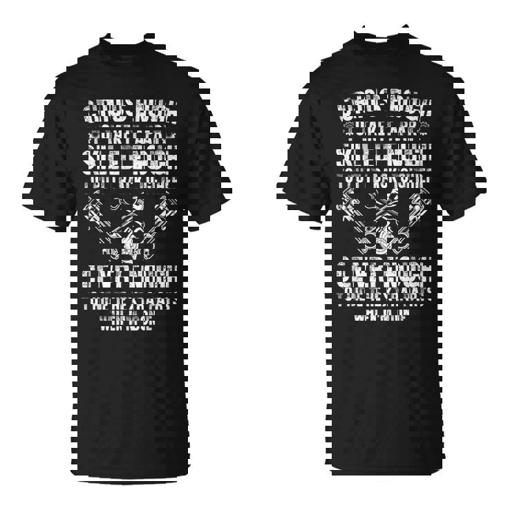 Cute Mechanic For Men Boys Motorcycle Auto Mechanic Garage Unisex T-Shirt