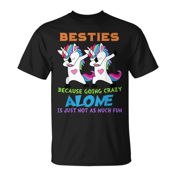 Cute Unicorn Besties Best Friends For Ever Unisex T-Shirt