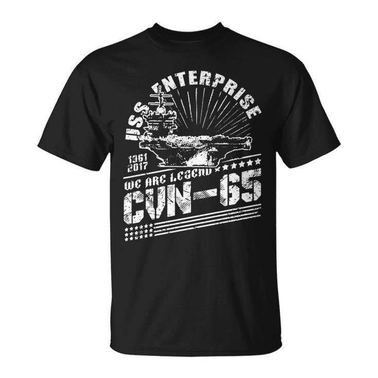 Cvn65 Uss Enterprise Aircraft Carrier Navy Cvn-65 T-Shirt