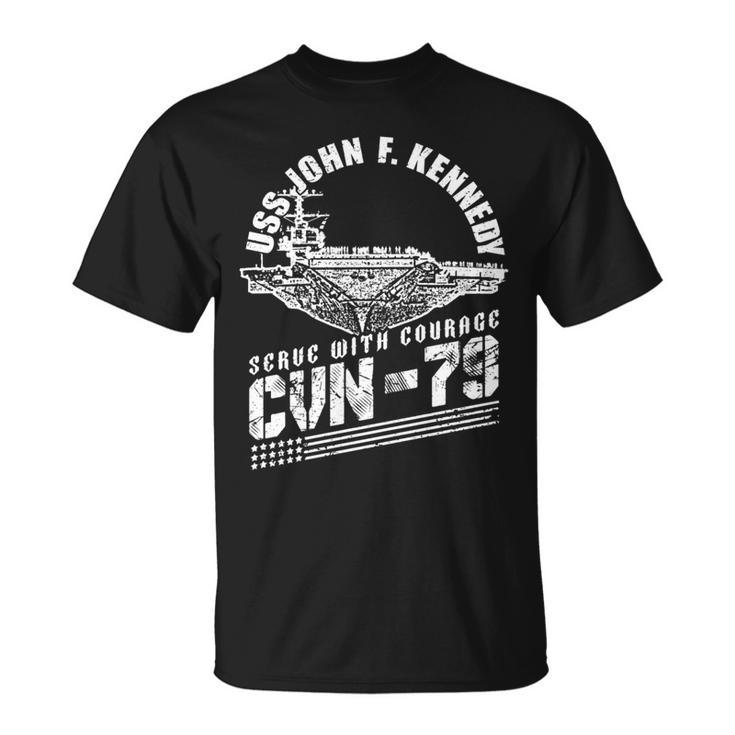 Cvn79 Uss John F Kennedy Aircraft Carrier Navy Cvn-79 T-Shirt