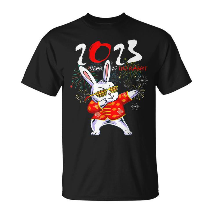 Dabbing Bunny Chinese New Year 2023 Year Of The Rabbit T-shirt