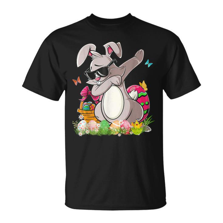 Dabbing Rabbit Easter Day Eggs Dab Boys Girls Kids T-Shirt
