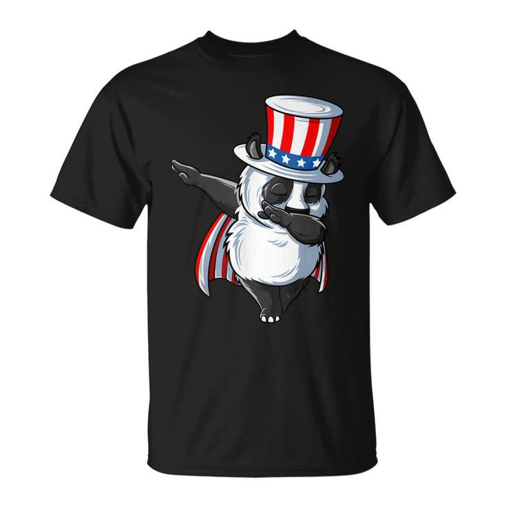 Dabbing Uncle Sam Panda | Dab Dance 4Th Of July Unisex T-Shirt