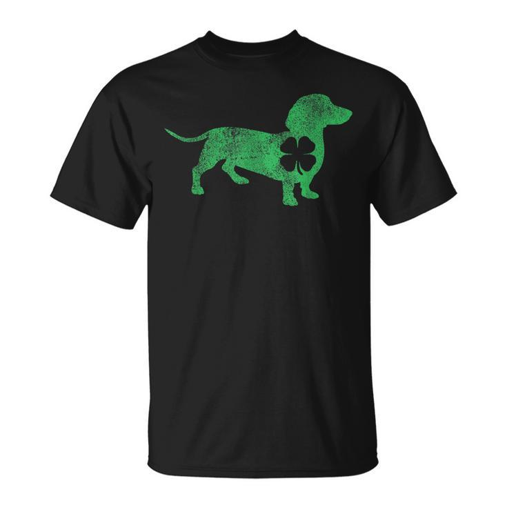 Dachshund Dog Shamrock St Patricks Day Saint Paddys Irish  Unisex T-Shirt