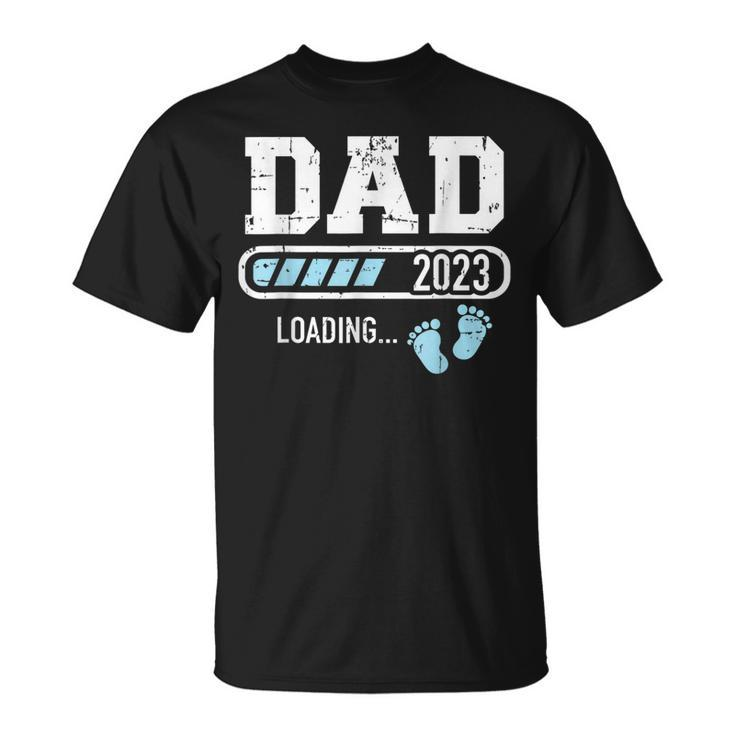 Dad 2023 Loading For Pregnancy Announcement Gift For Mens Unisex T-Shirt