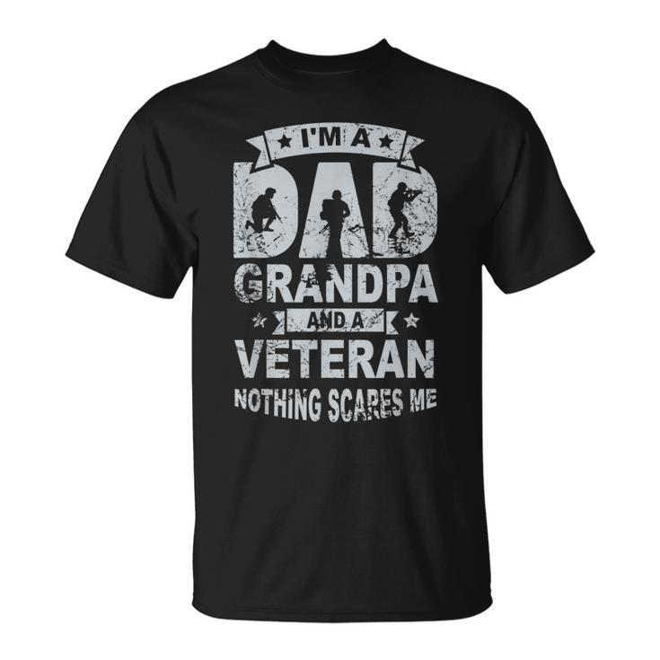 I Am A Dad Grandpa & Veterans Dad Veterans Day T-Shirt
