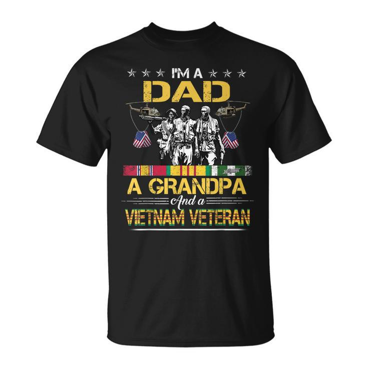 Dad Grandpa Vietnam Veteran Vintage Military Mens T-Shirt