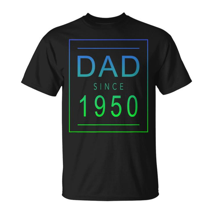Dad Since   1950   50   Aesthetic Promoted To Daddy   Father  Bbjypzb Unisex T-Shirt