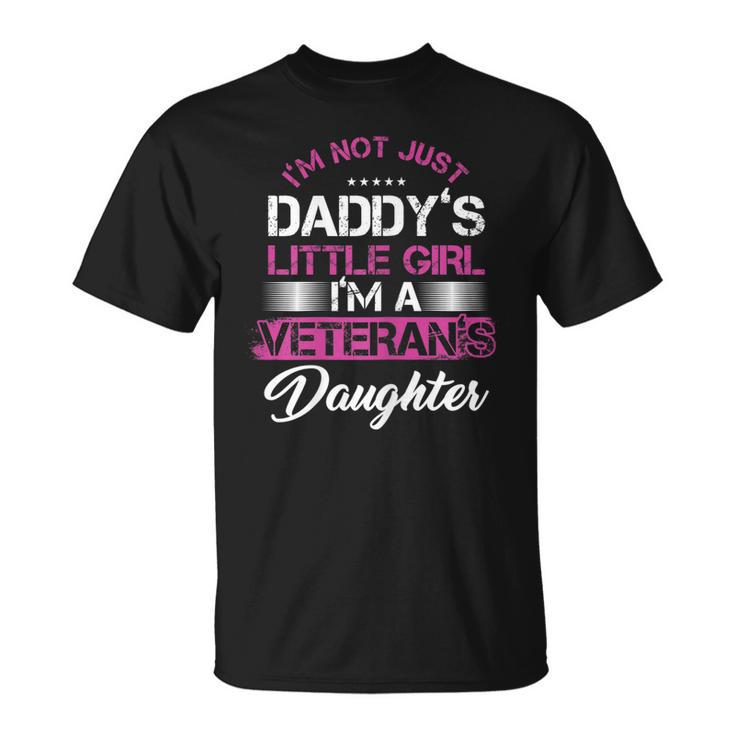 Daddy Dad Girl Daughter Veterans Veteran Father T-shirt