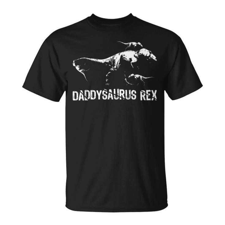 Daddysaurus Rex 3 Kids Fathers Day Dinosaur Family Fun Gift Unisex T-Shirt
