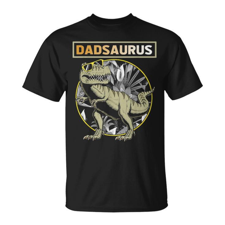 Dadsaurus Dad Dinosaur Fathers Day Gift Unisex T-Shirt