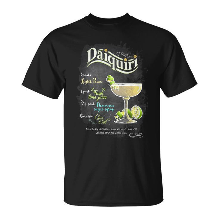 Daiquiri Cocktail Happy Mixologist Hour Bartender T-shirt