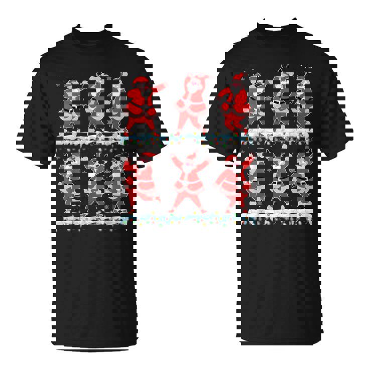 Dancing Santa Claus Dance Challenge Boys Girls Kids Xmas T-Shirt Dancing Santa Claus Dance Challenge Boys Girls Kids Xmas T-Shirt