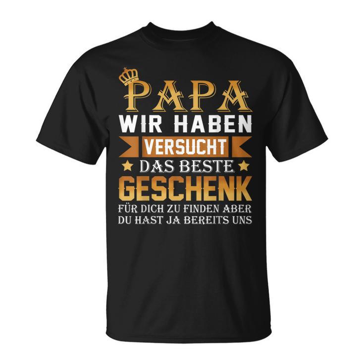 Das Beste Geschenk Papa Tochter Sohn T-Shirt