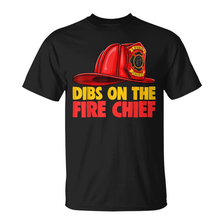 Dibs On The Fire Chief Fire Fighters Love T-Shirt