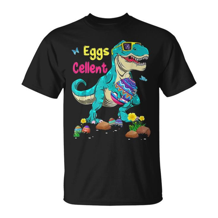 Dinosaur Bunny Eggs Cellent Easter Gift T Rex Boys Kids Unisex T-Shirt