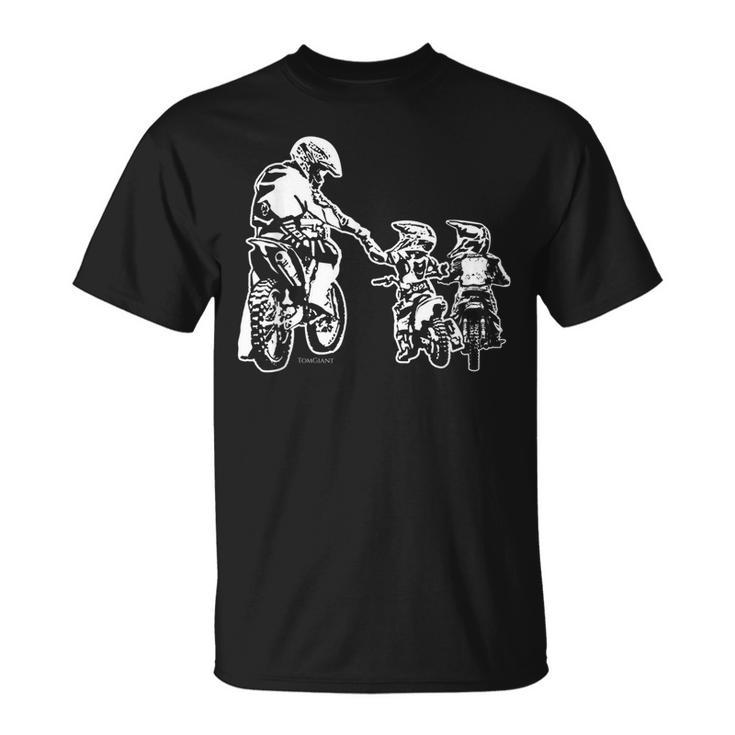 Dirt Bike Dad Motocross Motorcycle Biker Father Kids Gift Unisex T-Shirt