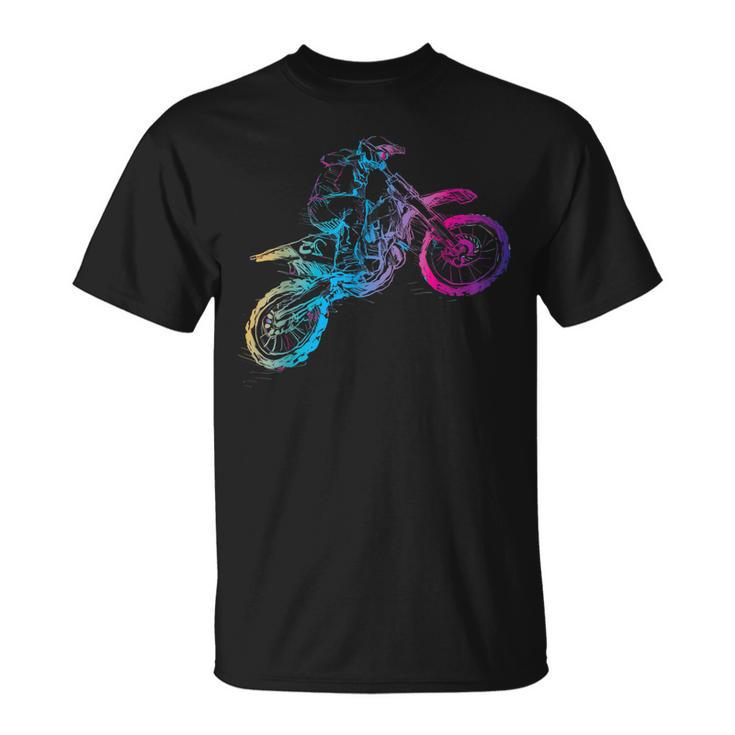 Dirt Bike Riding Motocross Lover Kids Boys Motorcycle Rider  Unisex T-Shirt