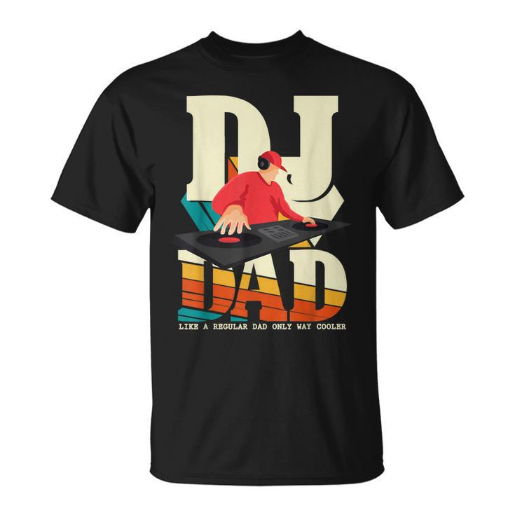 Mens Dj Dad Vintage Beat Disc Jockey Fathers Day Mens T-Shirt