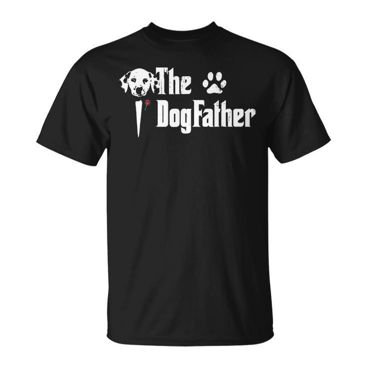 The Dogfather Dalmatian Dog Dad Father Day T-shirt