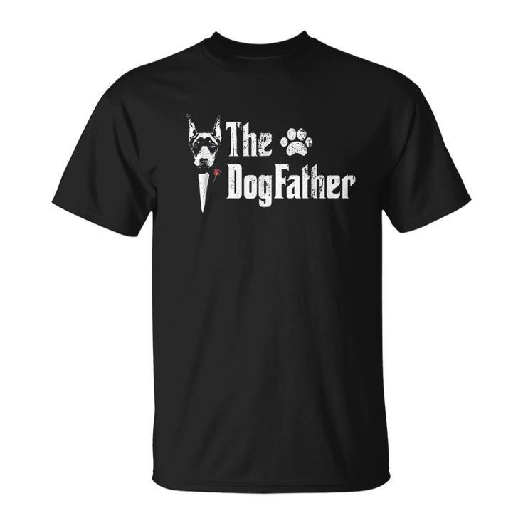 The Dogfather Doberman Pinscher Dog Dad T-shirt