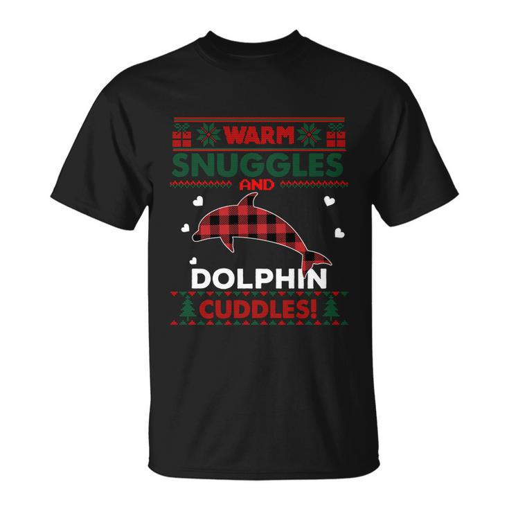 Dolphin Lover Xmas Gift Cute Ugly Dolphin Christmas Sweater Gift Unisex T-Shirt