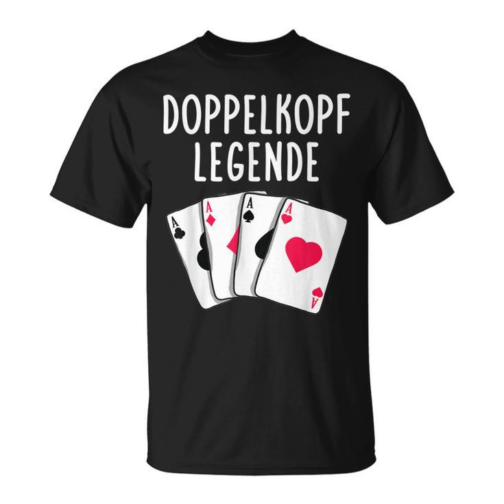 Doppelkopf Legende Spielkarten T-Shirt