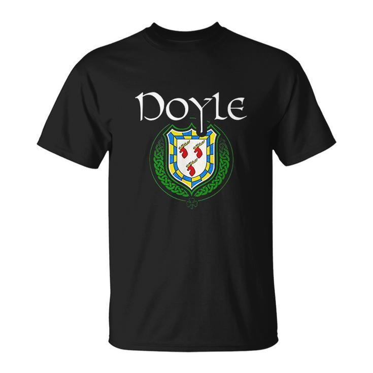 Doyle Surname Irish Last Name Doyle Crest T-shirt
