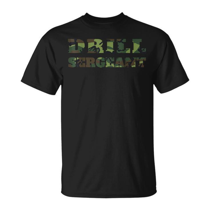 Drill Sergeant Uniform Military Camouflage Costume T-Shirt