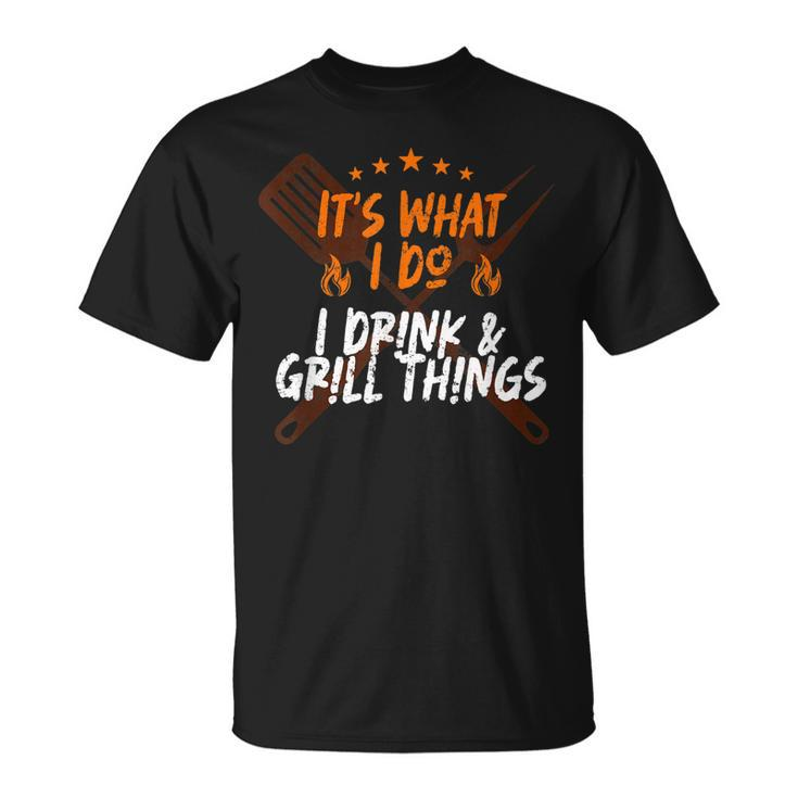 I Drink & Grill Bbq Lover Grill Master Grilling T-Shirt