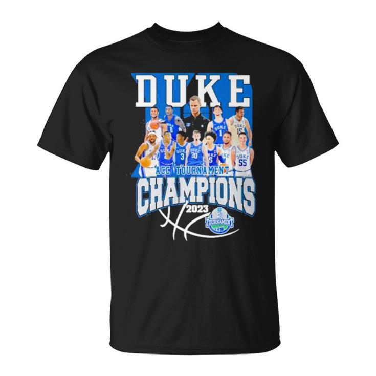 Duke Team 2023 Acc Men’S Basketball Tournament Champions Unisex T-Shirt