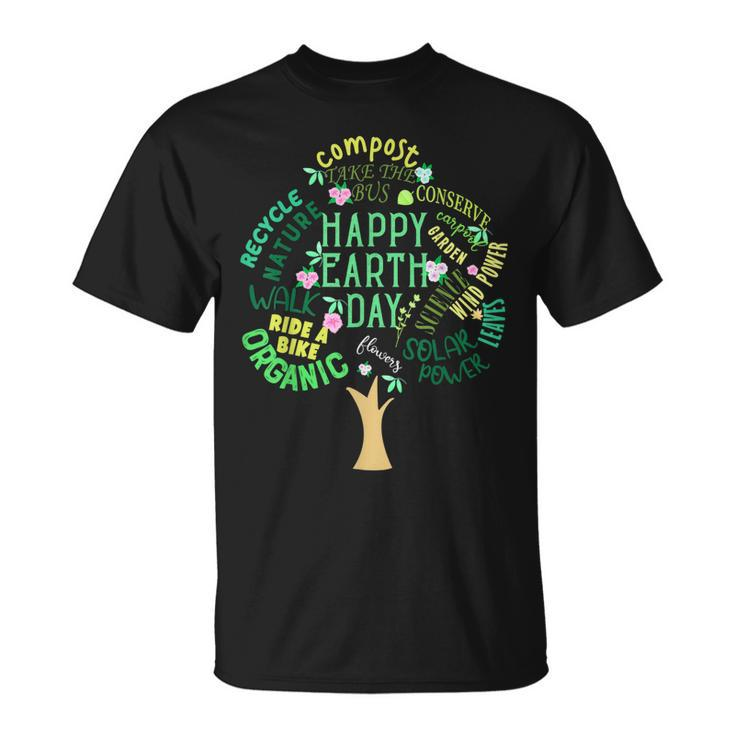 Earth Day  Happy Earth Day Environmental Awareness  Unisex T-Shirt