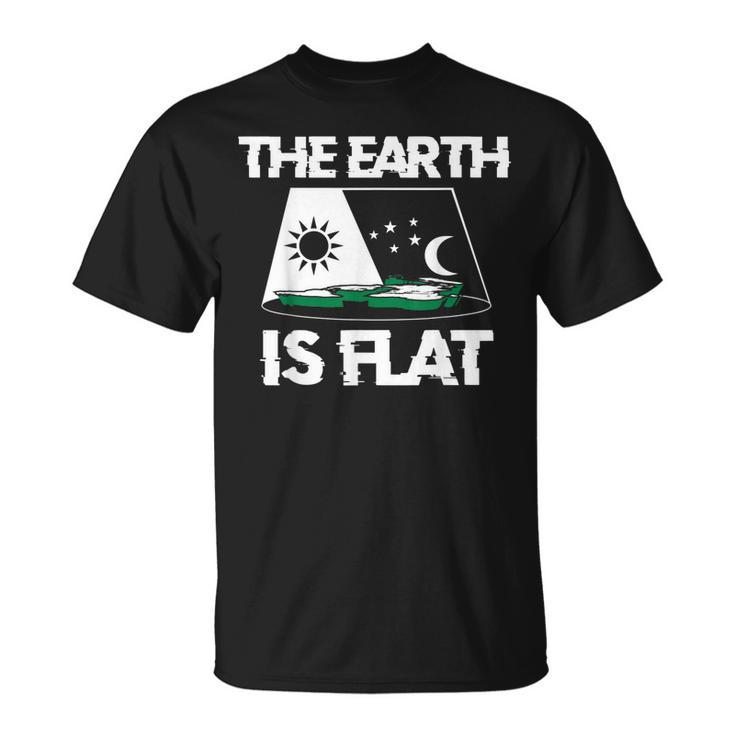 The Earth Is Flat Flat Earth T-shirt
