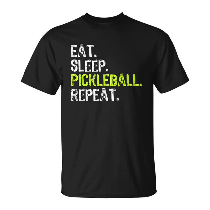 Eat Sleep Pickleball Repeat Player Cool Christmas T-shirt