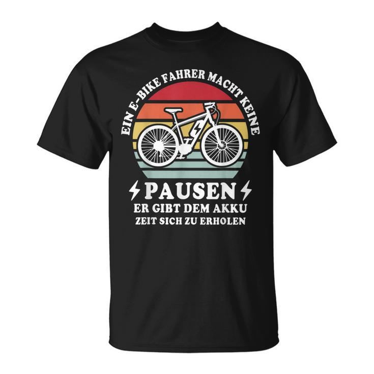 Ebike Mountainbike Männer Fahrrad Zubehör E-Biker T-Shirt