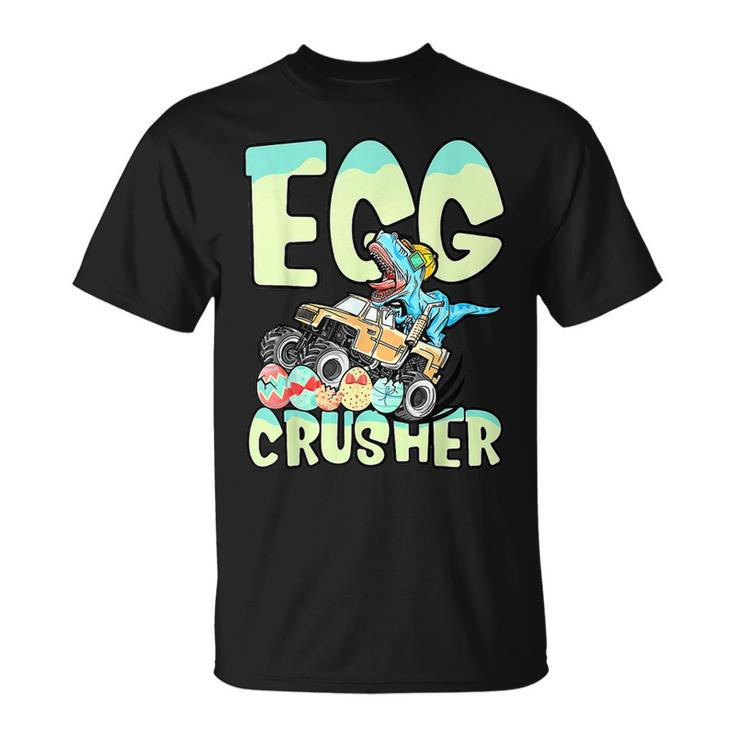 Egg Crusher Trex Dino Monster Truck Easter Boys Kids Toddler  Unisex T-Shirt
