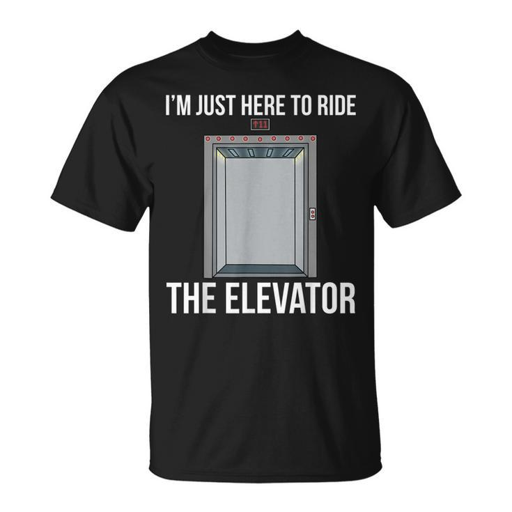 Elevator Mechanic Engineer Ride The Elevator Technician Unisex T-Shirt