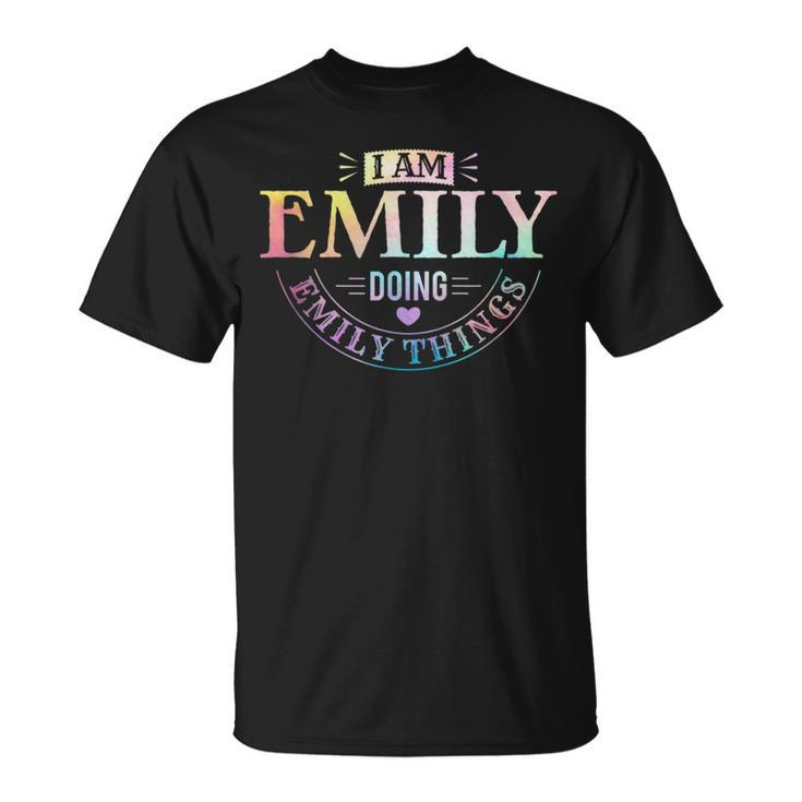 I Am Emily Doing Emily Things Humorous Quotes T-Shirt