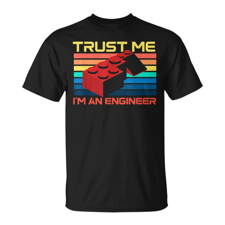 Engineer Master Builder Building Blocks Bricks Bricklayer  Unisex T-Shirt