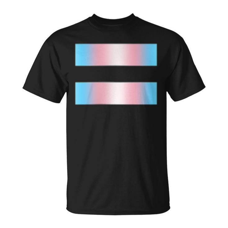 Equality Subtle Trans Pride Flag Transgender Rights Ally  Unisex T-Shirt