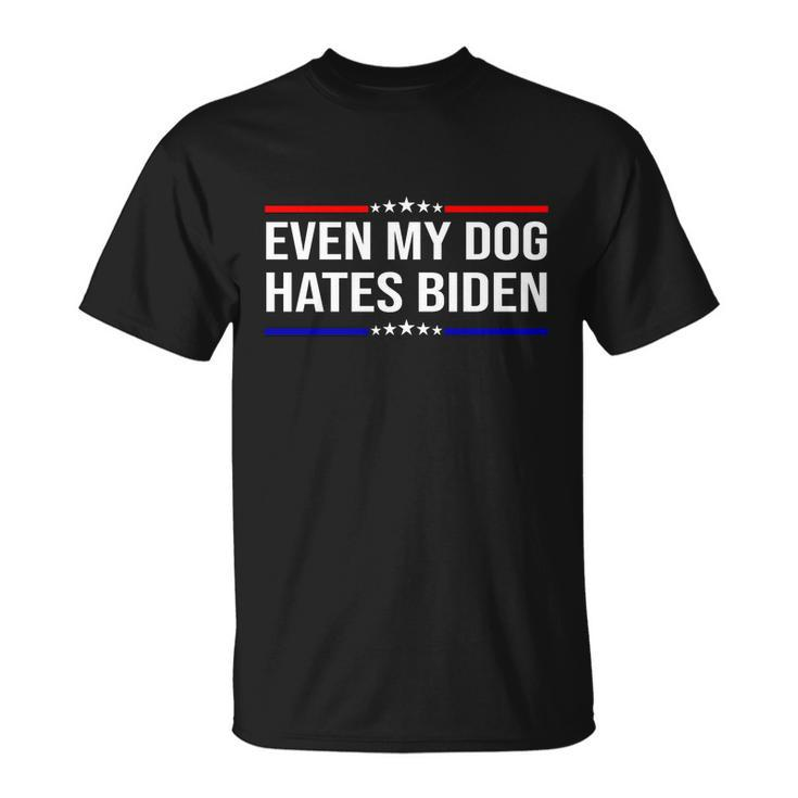 Even My Dog Hates Biden Funny Anti Biden Fjb V2 Unisex T-Shirt
