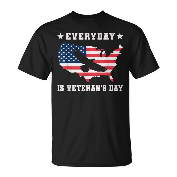 Everyday Is Veterans Day Proud American Flag T-shirt