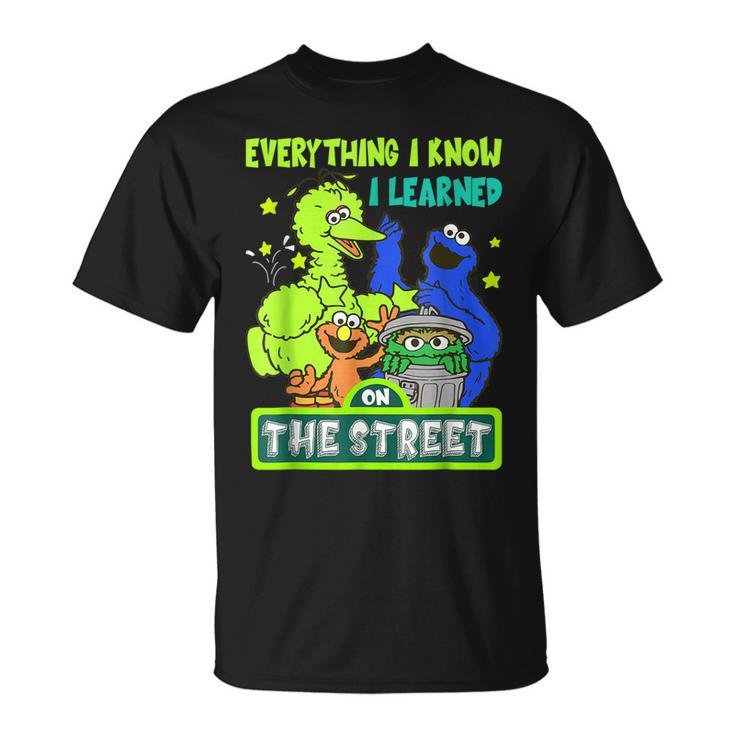 Everything I Know I Learned On The Streets V2 T-shirt