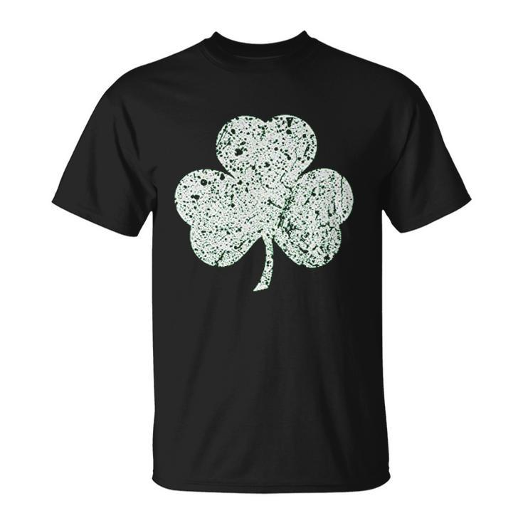 Faded Lucky Shamrock Clover St Patricks Day V2 T-shirt