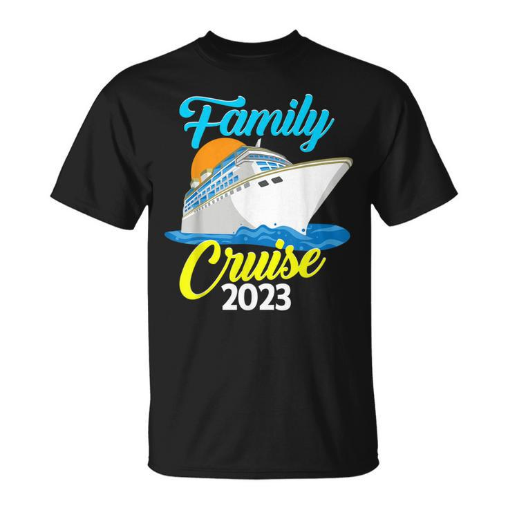 Family Cruise 2023 Matching Vacation Cruising Group Photo  Unisex T-Shirt