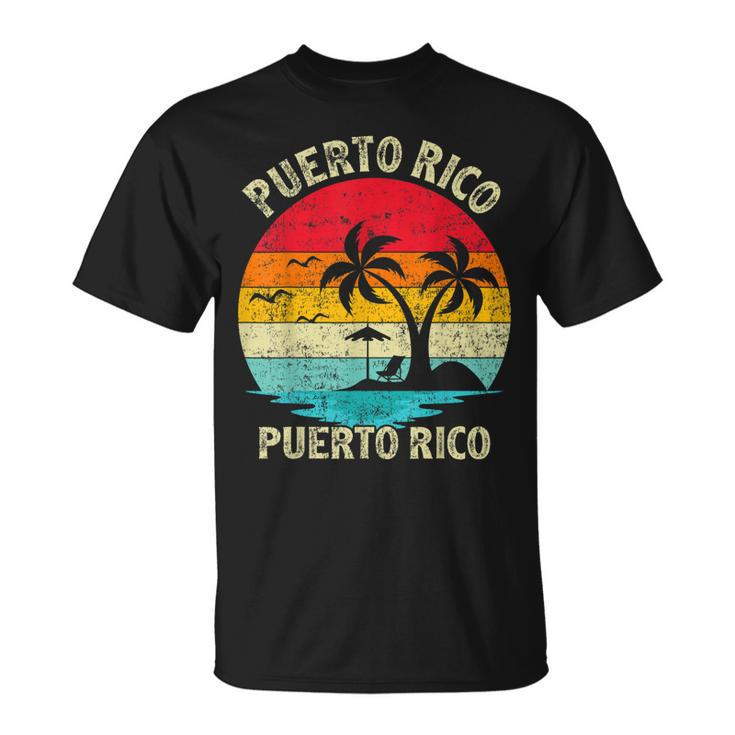 Family Vacation Vintage Retro Puerto Rico San Juan Beach  Unisex T-Shirt